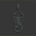3D Designed Scorpion Pendant Jewelry With Intricate Claw And Tail Structure