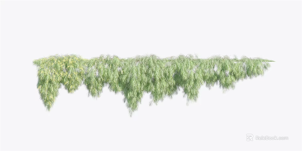 Lush Green Vines With Draping Foliage And Natural Texture For Decorative Accent 3d model 