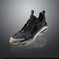 Modern Casual Style Sneakers Featuring Mesh Upper Blue Gray Beige Color And White Sole Design