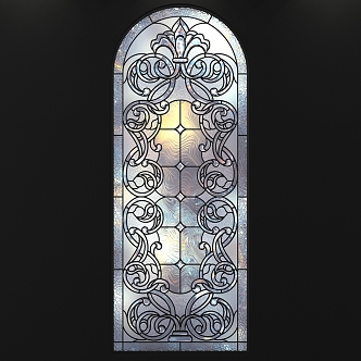 flower-cut window 3d model