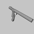 Detailed Black 3D Rendered Pistol With Detachable Magazine And Textured Grip