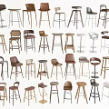 Various Styles Bar Stools Featuring Modern Classic Designs And Wooden Metal Frames