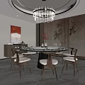 New Chinese-style private room box 3d model