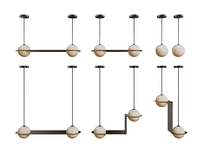 Modern Chandelier Art Chandelier Spherical Chandelier 3d model
