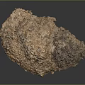 Natural Rough Surface Rock Formation With Brown And Black Mineral Texture