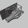 Heavy Duty Industrial Equipment With Metal Stand Cylindrical Components And Machinery Texture