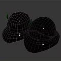 Medieval Weapon Bronze Helmets With Metallic Finish And Decorative Details