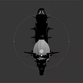 Modern Sports Motorcycle With Silver And Black Streamlined Body And Alloy Wheels