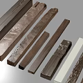Various Natural Wood Strips With Different Colors And Textures For Projects