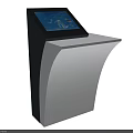 Public Facility Interactive Information Kiosk With Touch Screen Display Modern Design Stand Type User Friendly 3d model