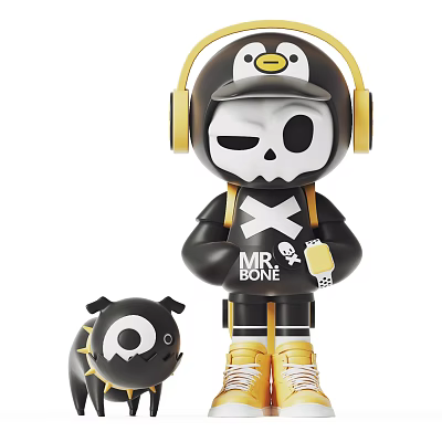 Modern ornaments tide play ornaments 3d model