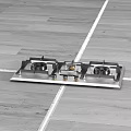 Sleek Stainless Steel Gas Stove With Four Burners For Modern Kitchen Appliances