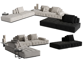 Modern Minotti Multiplayer Sofa 3d model