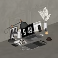 modern computer apple computer 3d model