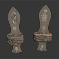 Traditional Wooden Shoes With Ornate Carved Patterns And Vintage Decorative Design