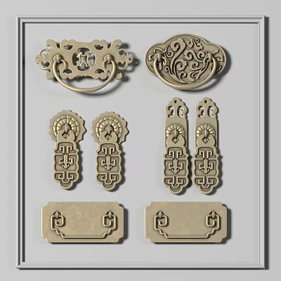 Retro handle 3d model Retro handle 3d model