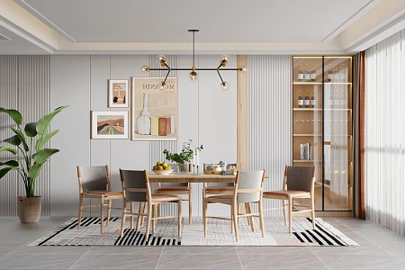 Nordic Restaurant 3d model