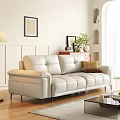 Modern double sofa 3d model