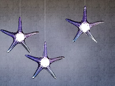 Modern Chandelier Starfish Decorative Chandelier 3d model
