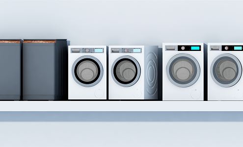 Modern washing machine 3d model