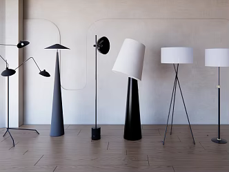 Modern Floor Lamp Fishing Lamp Art Floor Lamp 3d model