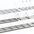 Modern Outdoor Sunshade Structures With Adjustable Metal Frames And Transparent Panels 3d model
