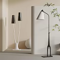 Modern Interior Lighting Design With Floor Lamps And Decorative Elements 3d model