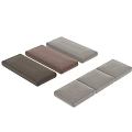 Soft Velvet Seat Cushions In Light Gray Brown And Pink For Home Living Room Decor