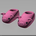 Cute Pink Pig Shaped Slippers for Comfortable Home Wear Design