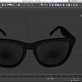 Trendy Black Frame Sunglasses With Blue Lenses And UV Protection For Daily Use