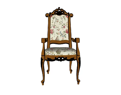 European-style armchair leisure chair 3d model European-style armchair leisure chair 3d model