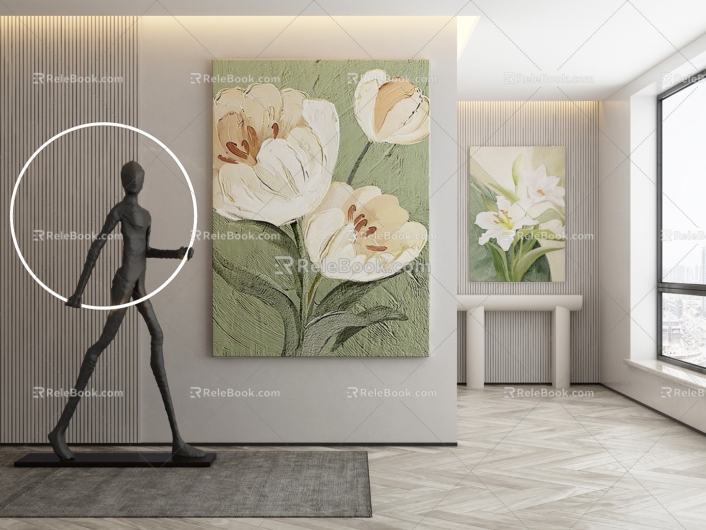 modern decorative painting 3d model