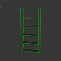 Modern Metal Frame Storage Shelf With Multiple Blue Shelves For Home Organization