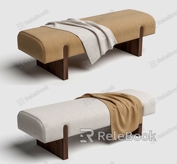 Modern Bed End Stool Sofa Bench model