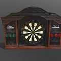 American arrow target target dart 3d model