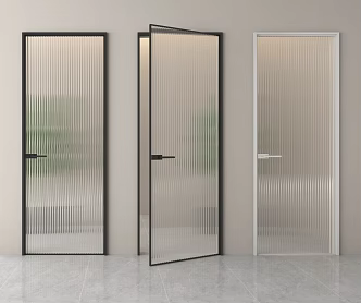 Modern Changhong Glass Door Glass Single Door Bathroom Door Glass Door Toilet Door Single Door 3d model
