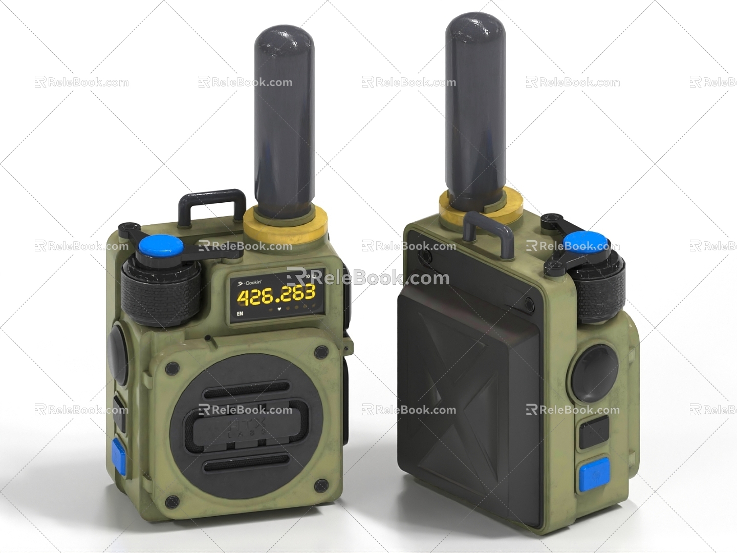 walkie talkie satellite phone 3d model