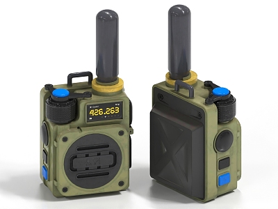 walkie talkie satellite phone 3d model