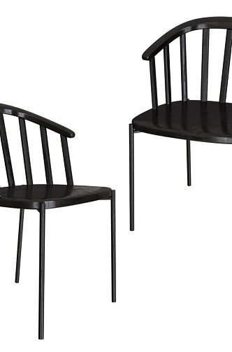 Pantelleria Metal Black Dining Chair 18 3d model