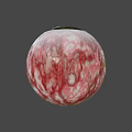 Game Movie Character Detailed Eyeball Design With Red Iris Gold Pupil and Textured Sclera