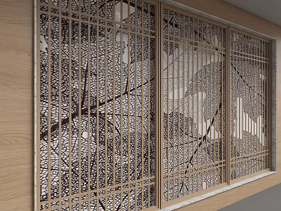 Modern background wall 3d model