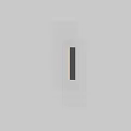 Modern Rectangular Wall Lamp With Transparent Glass Shade And Soft Lighting