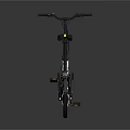 Folding Bicycle In White And Black With Lightweight Frame Adjustable Seat And Portable Design