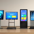 All in One Kiosks With Various Interactive Displays And Different Stand Designs 3d model