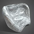 Transparent Textured Leisure Chair With Modern Unique Shape And Glossy Surface