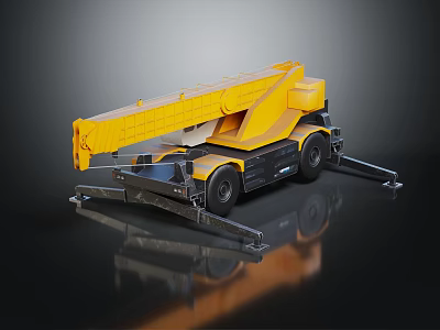 Modern crane crawler crane truck crane 3d model Modern crane crawler crane truck crane 3d model