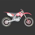 Pink and White Off Road Motorcycle With Stylish Graphics and Large Wheels