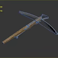 Crossbow With Wooden Body Metal Bow Arms And Mechanical Trigger System