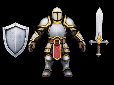 Toy Soldier Warcraft Little Soldier European-style Retro Toy Little Soldier Warcraft World of Warcraft European-style Hand-held Warcraft Tide Play 3d model