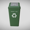 Trash Can Large Trash Can Outdoor Trash Can Community Trash Can Park Trash Can Low Face Number Low Model Simple Model Game Video Level Super Realistic 3d model